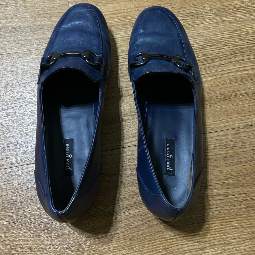 Paul Green Navy Women’s Loafers - Picture 6 of 13